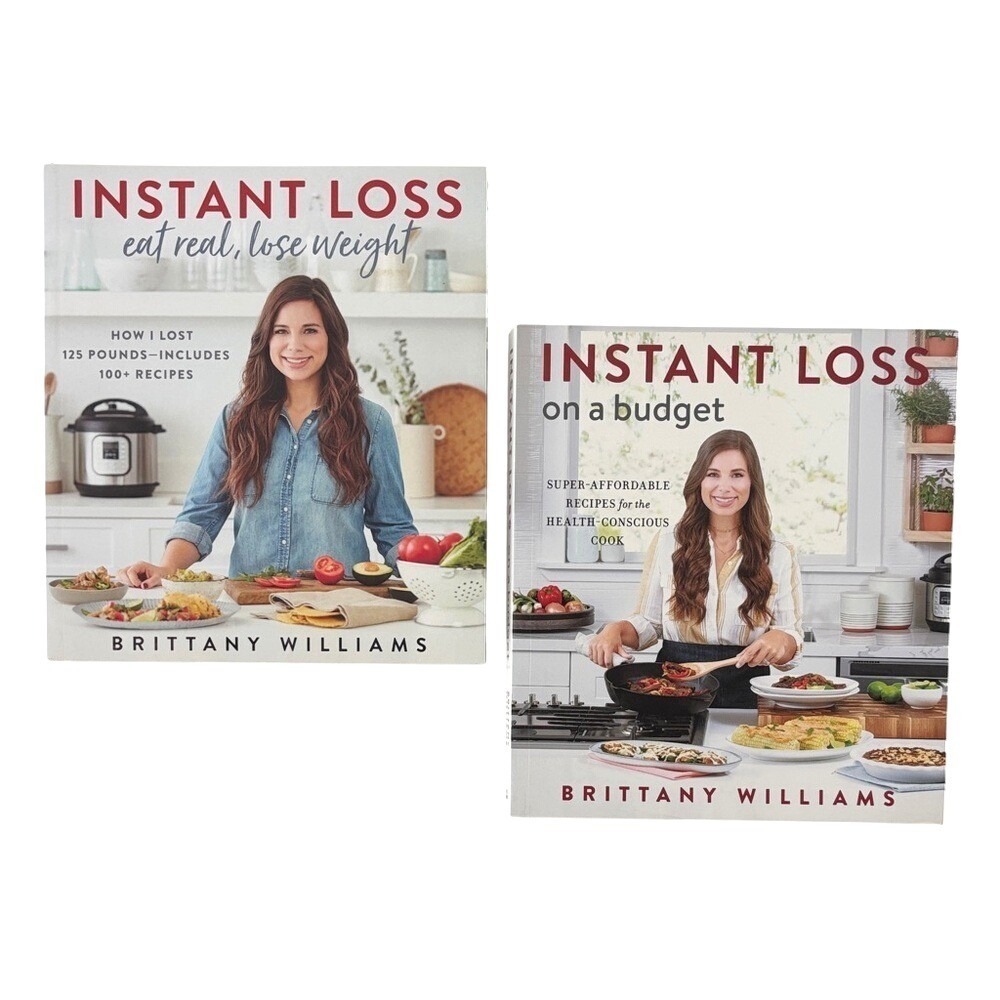 2-Book‎ Set Instant Loss Healthy Weight Loss Cookbooks Excellent Condition